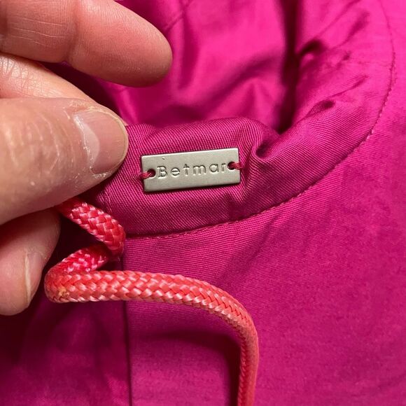 Betmar Pink Orange Sun Hat with Wide Brim - Picture 3 of 4